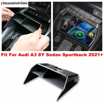 Acessórios Para Audi A3 8Y de Limousine Sportback 2021 2022 Interior, apoio de Braço Central de Armazenamento de Caixa de Recipiente Titular a Tampa do compartimento da Guarnição
