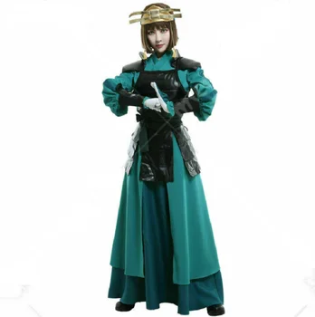 Venda quente de mulher guerreira kyoshi equipamento terno de roupas de Cosplay