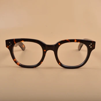 ZOLMAN Óculos com Armação homens mulheres Johnny Depp Óculos de Acetato de óculos de Armação Transparente lente Vintage de Qualidade Superior 083-1