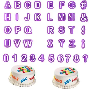 1 Conjunto De Alfabeto Número De Símbolos Carta De Barro Carimbo De Impressionar Impressora Cookie Conjunto Pressione Selos Imprimir O Nome Da Cerâmica Ferramentas