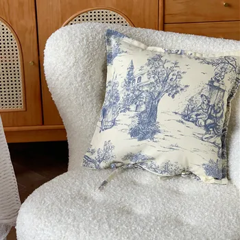 1 pedaço Quente de estilo francês capa de almofada vintage capas de almofadas de decoração de casa de nórdicos almofadas fronha decorativo de sofá-cama