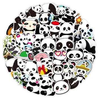 10/30/50PCS Panda Bonito dos desenhos animados de Animais Graffiti Adesivos Adesivos de DIY Scrapbook Diário Laptop Impermeável de Telefone Etiqueta para Crianças Brinquedo
