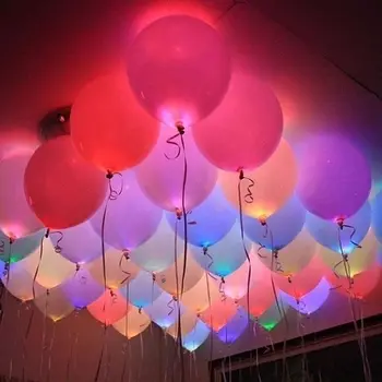 10 Pcs LED Mini Bola de Luz a Lâmpada Para o Balão Lanterna Festas de Aniversário Decoração