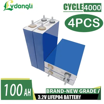 100Ah Bateria Lifepo4 3.2 V Bateria Recarregável de 12V 24V 48V do Ferro do Lítio Phospha Solar