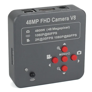 1080P 60FPS 2K 4800W 48MP HDMI USB Industrial Eletrônica Digital Microscópio de Vídeo da Câmera lente de aumento Para a placa do Telefone de Reparação