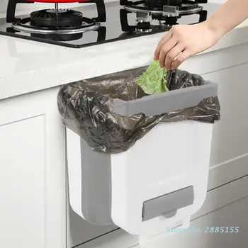 10L Dobrável lata de Lixo Pendurado Lixo Cesto de Lixo Organizador Bin para RV Cozinha para Casa de Carro Portátil Maca Cesto de Lixo