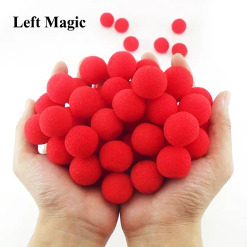 10PCS 2,5 cm Dedo Bola de Esponja truques de magia Clássica mágico Ilusão de Comédia close-up fase de cartão de Acessórios mágicos E3132