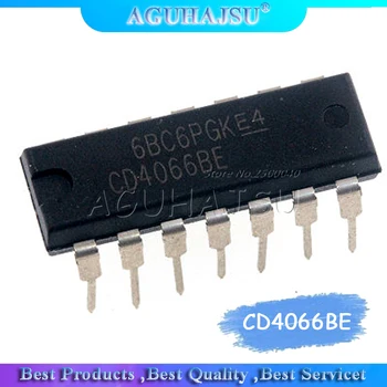 10PCS/Lot CD4066 CD4066BE 4066 4066BE DIP-14 dip14 Mudar de Chip IC