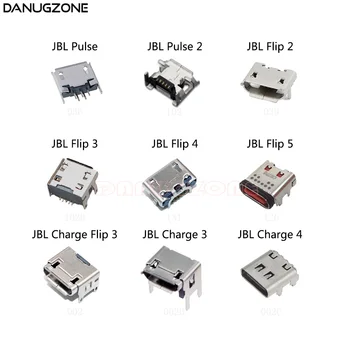10PCS/Lot Para JBL Carga 3 Flip 4 3 2 Pulso 2 Flip4 de Carregamento Micro USB Conector do Soquete da Porta de Dados Dock Plug