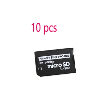 10pcs Micro SD Adaptador de Memory Stick Conversor Micro SD TF MS Adaptador de Cartão MS Pro Duo Leitor de Cartão de Memória Mini Stick