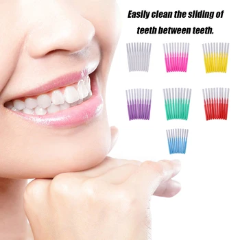 10pcs/Pack Interdental Escovas Escova Interdental Palito de Dentes de Limpeza, de higiene Bucal e os Dentes Escova de Limpeza Palito