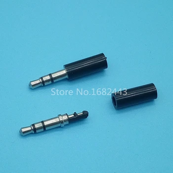 10pcs Preto Estéreo de 3,5 mm do Fone de ouvido Plug Jack de 3 pólos de 3,5 Áudio Plugues de Tomada de Adaptador de Conector para Fone de ouvido