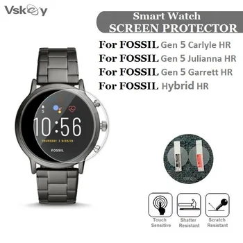 10PCS Smart Watch Protetor de Tela para Fósseis Gen 5, Julianna / RH Carlyle RH / Garrett RH HÍBRIDO de Vidro Temperado de Película Protetora