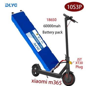 10S3P 18650 36V 60ah 500W de Potência de Alta Bateria de Lítio Recarregável para Xiao Mi Motos Scooter Elétrico do Veículo com a BMS XT30 Plug