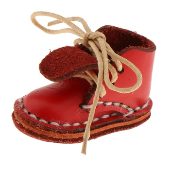 12 polegadas Boneca Sapatos da Moda Red Lace Ankle Boots para 1/6 Boneca Blythe