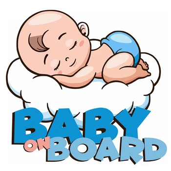 14.1CMX13.6CM Bebê a Bordo Adesivo de Carro de Dormir do bebê do Pvc Decalque Linda