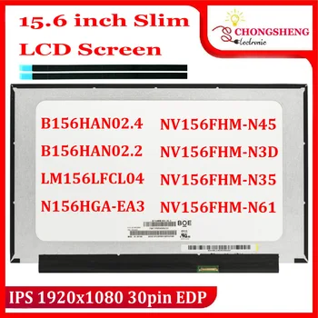 15.6 polegadas Slim Laptop de Tela LCD N156HGA-EA3 C1 C2 C4 Para Lenovo ideapad 3-15ARE05 3-15IML05 V15-ADA L3-15IML05 FHD 30 pinos eDP
