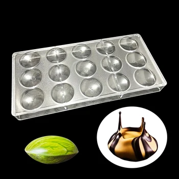 15 cavidade oblonga de policarbonato baking chocolate de moldes para doces macaron e fina bolos molde de cozinhas