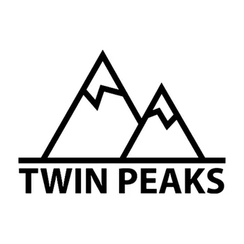17,8 cm*12cm Twin Peaks Montanha Delicados Acessórios de Carro de Vinil Adesivo de Carro Maravilhoso Janela de Decalque