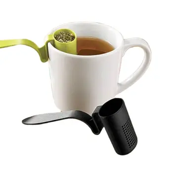 1pc Coador de Chá de Ervas de Tempero Infusor de Filtro de Colher de chá de Forma Coador de Chá de Cozinha Infusers