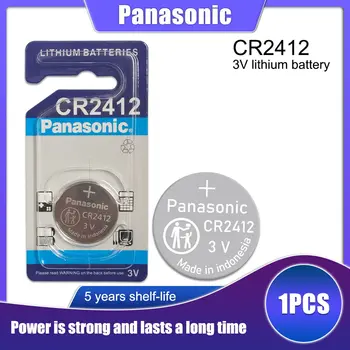 1PCS 100% Original Novo Para Panasonic CR2412 de 3V, tipo Moeda de Lítio do relógio Chave Berloques Bateria Para relógio swatch Para LEXUS Carro Controlador