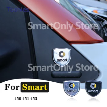 1Pcs Carro Liga de Alumínio Criativo Emblema Adesivo Para Decoração de Smart 450 451 453 Fortwo Forfour Modificação Exterior Acessórios