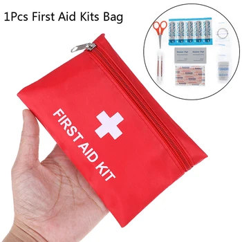 1X Portátil de Emergência Exterior de Sobrevivência, Kit de Primeiros Socorros Pack Médico de Viagem de Esportes de Caso Saco Vazio de Emergência, Kit Médico