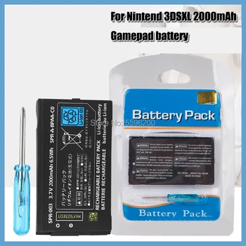 2000mAh 3.7 V Bateria de iões de Lítio Para Nintend 3DS LL/XL 3DSLL 3DSXL NOVO 3DSLL NOVO 3DSXL Bateria de Substituição + Ferramenta