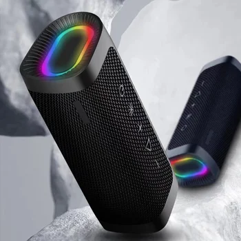 2022 Novo Bluetooth Portátil com alto-Falante ao ar livre Subwoofer Com a Luz do RGB Surgindo Graves de som hi-fi de Som Surround de Esportes de alto-Falantes