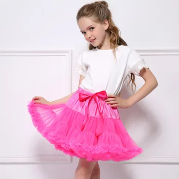 2022 NOVO Saia Tutu Bebê Meninas Saias de 1 A 15 Anos de Princesa Pettiskirt Festa de Dança do arco-íris Saias de Tule Roupas das Meninas Crianças