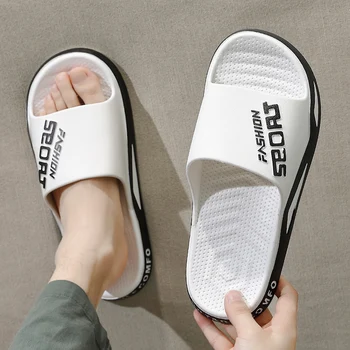 2022 Pvc Sandalias Garota para Casa sandálias de Verão, Homem, Mulher Flip-Flops Macio coreano Chinelos de Praia Homem Travesseiro de Slides Esportes