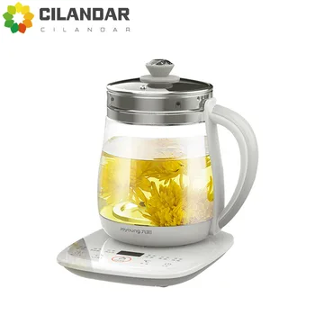 220V Jiuyang saúde pote multi-funcional flor bule de vidro ensopado de chá de panela 1,5 L Portátil Mini Multi Fogão Chá de Panela de Sobremesa