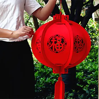 25/30cm Boa Sorte Lanterna Vermelha do Ano Novo Chinês, a Festa da Primavera, Festa Decoração