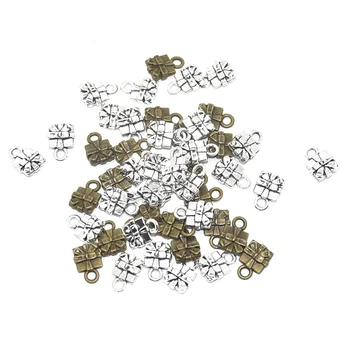 26pcs Atacado Pacote de Presente Encantos de Liga Metal de Natal Pingentes Para DIY Artesanais bijuterias Acessórios Tornando 12*8mm