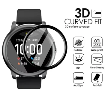 2PCS 3D Completa Cobertura Suave Película Protetora Para Cobrir Xiaomi Haylou LS05 LS05 Smart Watch Protetor de Tela (Não de Vidro)