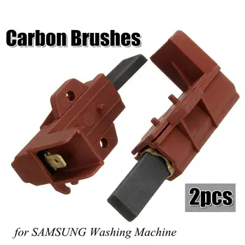 2pcs Motor de Máquina de Lavar Escova de Carbono E Titular Escovas de Carvão de Motores Elétricos Para Samsung Ariston, Indesit Welling