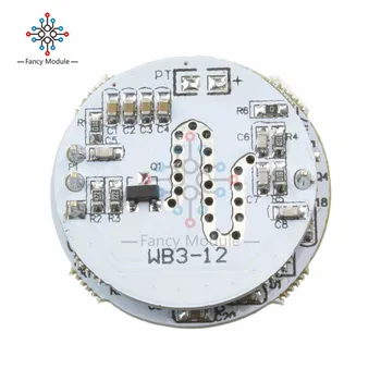 3-12W CONDUZIU o Radar de micro-ondas Interruptor do Sensor Módulo Sensor de Movimento de PIR Luz da Placa do Interruptor para o DIODO emissor de Luz do Bulbo de DIY Sinal TTL