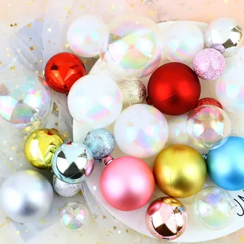 3/4 pc Colorido Bola Cake Topper Transparente Bolha transparente Bolas a Decoração do Bolo Árvore de Natal, Enfeites de Casamento, de Aniversário, Decorações