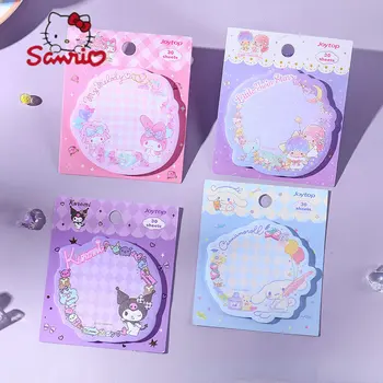 3 conjuntos de Sanrio Auto-Vara de Notas Autocolante Notas Kuromi Conjunta dos desenhos animados Bonitos Nota auto-adesiva Mensagem Adesivo Aluno kawaii