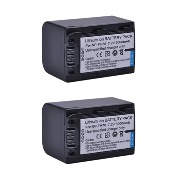 3000mAh NP-FH70 Bateria para Sony NP-FH100 FH60 FH70 NP-FH90 e a Sony DCR-DVD650 DCR-HC20 DCR-HC21 DCR-HC48 DCR-HC62 DCR-SR42