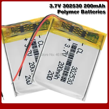 302530 3,7 V 200mah Bateria de polímero de Lítio Para Mp3 MP4 MP5 GPS PSP PAD DVD DIY brinquedos, Produtos Digitais Fone de ouvido Bluetooth Bateria