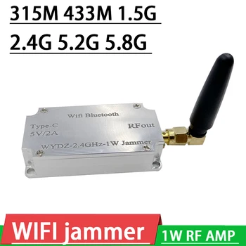 315M 433M 1,5 G 2,4 G DE 5,2 G DE 5,8 G WIFI sinal de Varredura de Frequência RF amplificador + antena anti-remoto Bluetooth GPS roteador