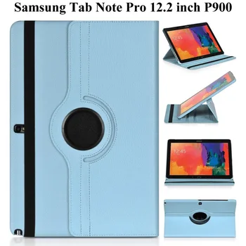 360 Graus de Rotação PU Couro Smart Case Para Samsung Galaxy Tab Nota Pro 12.2 polegadas P900 P901 P905 SM-P900 Caso de Tablet
