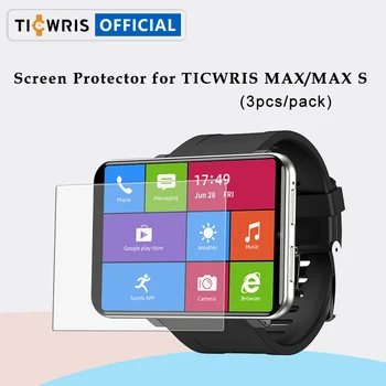 3PCS/Pack TICWRIS Oficial do Filme Protetor Tamanho Geral Para TICWRIS MAX / MAX S Smart Watch Protetor de Tela Acessórios