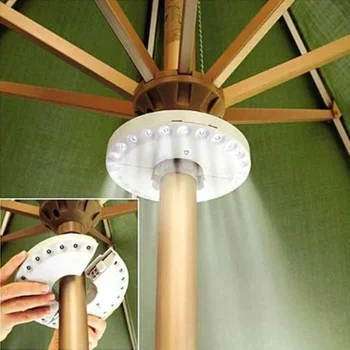 48 Led Super Brilhante Pátio LEVOU Guarda-chuva de Luz Portátil Exterior Tenda de Campismo Luz da Lâmpada com o Gancho Lanterna de Jardim Dropshipping