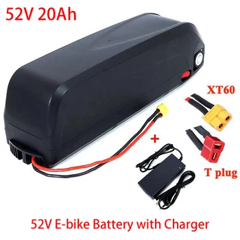52V 20Ah 18650 célula eBike Bateria Hailong caso com USB para 500W 750W 1000W Motor Bike kit de conversão bafang Bicicleta Elétrica