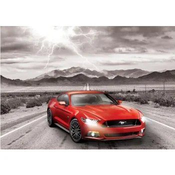 5D Diy Diamante Pintura Mustang GT Carro Vermelho Completo Bordado de Diamante Venda Strass de Imagens de Lona de Arte de Parede Decoração o Presente CV660