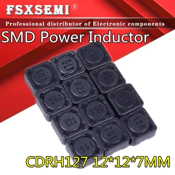 5pcs CDRH127 SMD Poder Indutor 12*12*7MM 3.3/4.7/6.8/8.2/10/12/15/18/22/27/33/39/47/68/82/100/120/220/330/470/560/680/1000UH