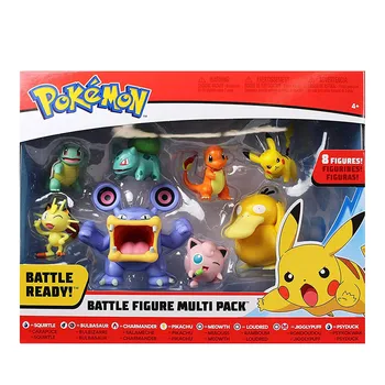 8 Pcs/Set Pokemon Figuras Modelo De Brinquedo Pikachu Monstros De Bolso, Figura De Ação Brinquedos De Presente