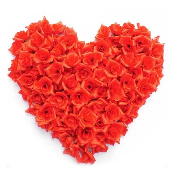 8cm Rosa Flores Artificiais Cabeças de Flores de Seda Vermelha falso flores de Casamento Decoração para a Casa dom de amor 50pcs/bag